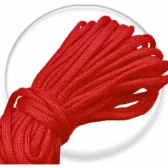 Lacets ronds paracorde rouge pour vos chaussures 2