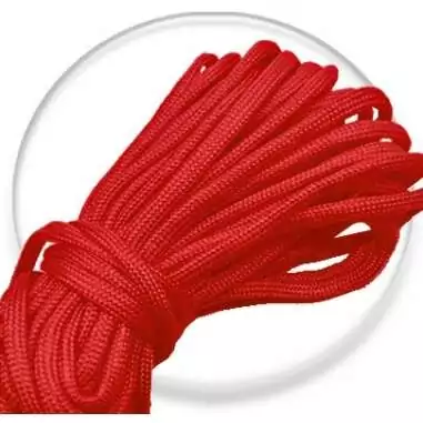 Lacets ronds paracorde rouge pour vos chaussures
