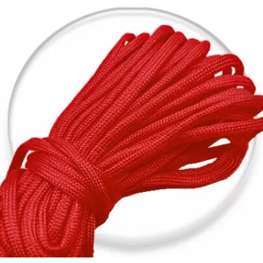Lacets ronds paracorde rouge pour vos chaussures