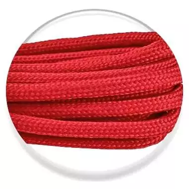 Lacets ronds paracorde rouge pour vos chaussures