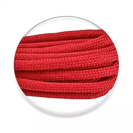 Lacets ronds paracorde rouge pour vos chaussures
