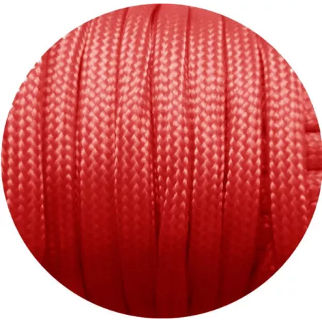 Lacets ronds paracorde rouge pour vos chaussures