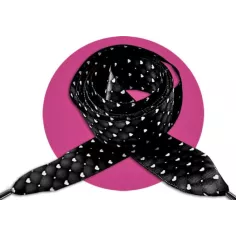 Lacets satin effet doudoune & coeurs : 2 coloris pour vos… 2