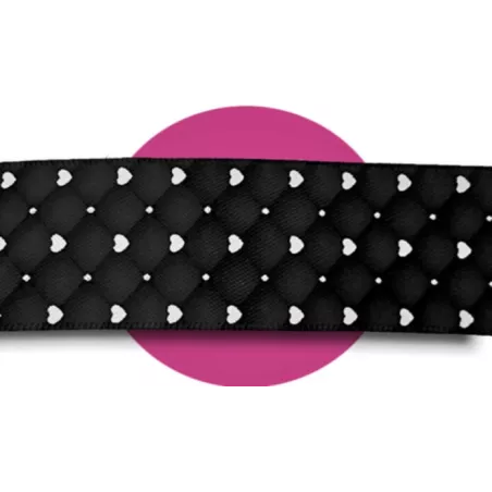 Lacets satin effet doudoune & coeurs : 2 coloris pour vos…