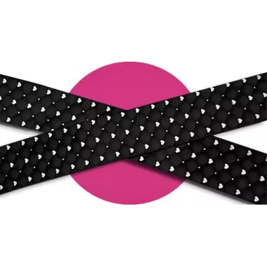 Lacets satin effet doudoune & coeurs : 2 coloris pour vos…