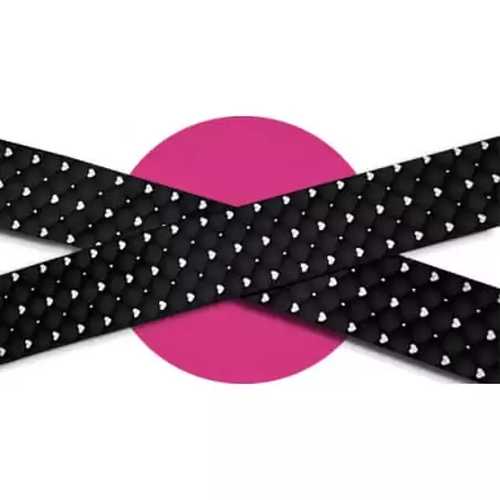 Lacets satin effet doudoune & coeurs : 2 coloris pour vos chaussures