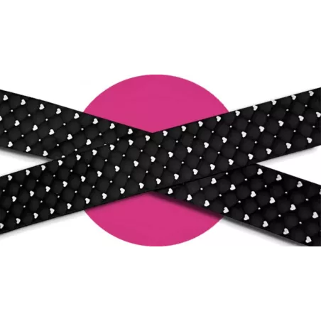 Lacets satin effet doudoune & coeurs : 2 coloris pour vos…