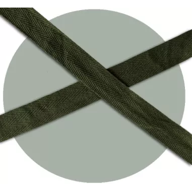 Lacets larges coton kaki armée pour vos chaussures