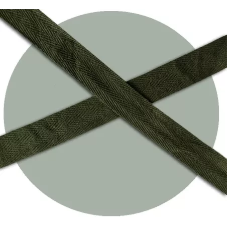 Lacets larges coton kaki armée pour vos chaussures