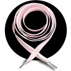 Lacets roses surpiqués de blanc pour vos chaussures