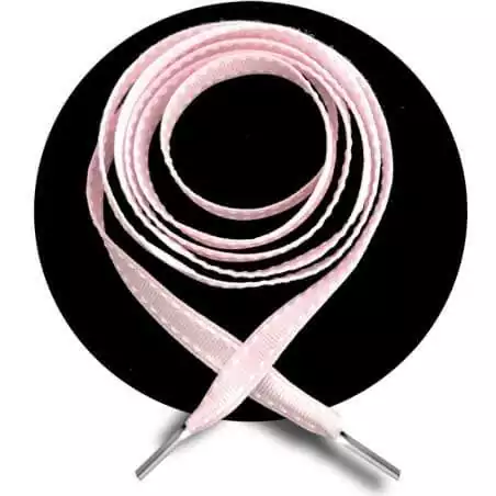 Lacets roses surpiqués de blanc pour vos chaussures Lacets roses surpiqués de blanc pour vos chaussures