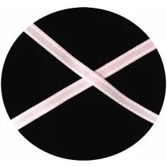 Lacets roses surpiqués de blanc pour vos chaussures 2