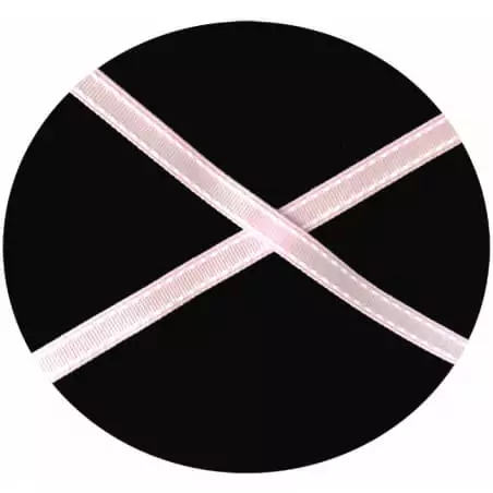 Lacets roses surpiqués de blanc pour vos chaussures Lacets roses surpiqués de blanc pour vos chaussures