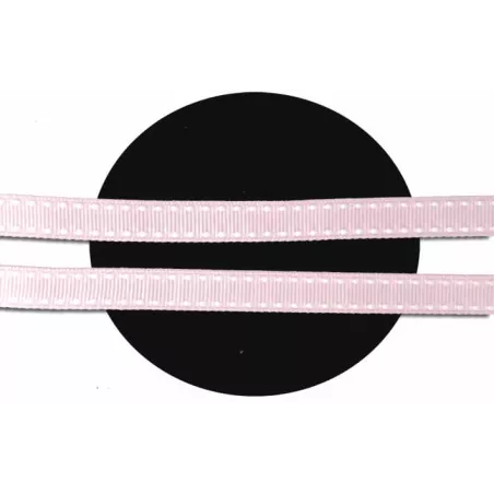 Lacets roses surpiqués de blanc pour vos chaussures