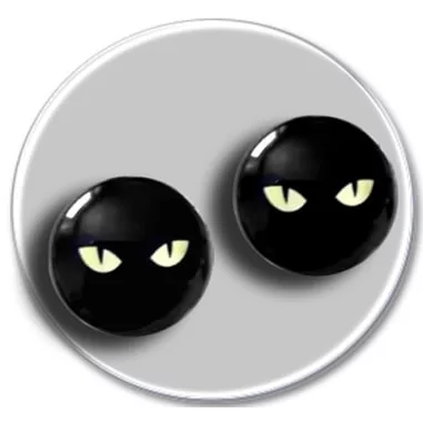 Envie de décorer vos chaussures ? Décorations têtes de chats noirs