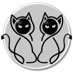 Envie de décorer vos chaussures ? Décorations têtes de chats noirs