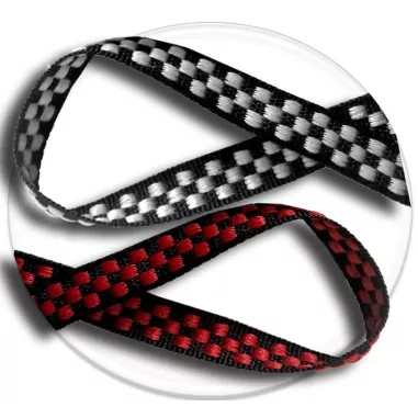 Lacets damier noir / blanc ou rouge pour vos chaussures