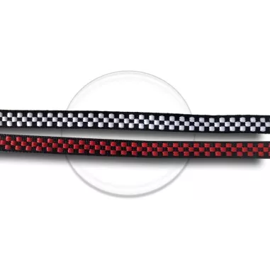 Lacets damier noir / blanc ou rouge pour vos chaussures