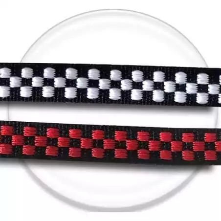 Lacets damier noir / blanc ou rouge pour vos chaussures Lacets damier noir / blanc ou rouge pour vos chaussures