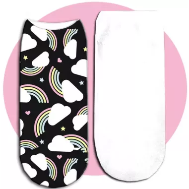 Socquettes kawaï arcs-en-ciel pour vos jolis pieds