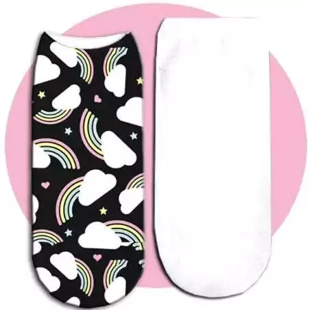 Socquettes kawaï arcs-en-ciel pour vos jolis pieds