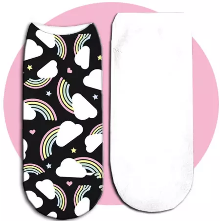 Socquettes kawaï arcs-en-ciel pour vos jolis pieds