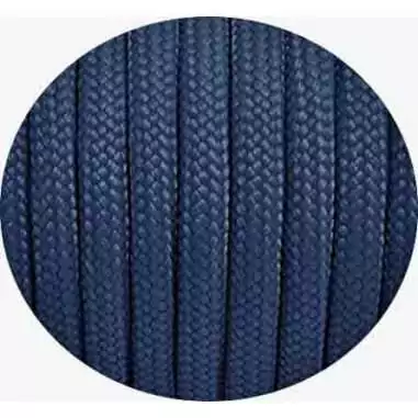 Lacets paracorde ronds bleu marine pour vos chaussures