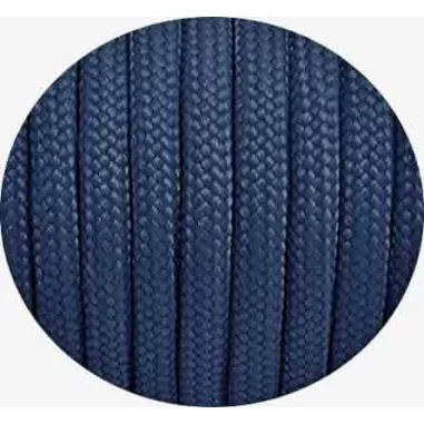 1 paire x lacets ronds paracorde bleu marine