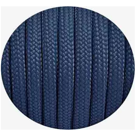 1 paire x lacets ronds paracorde bleu marine