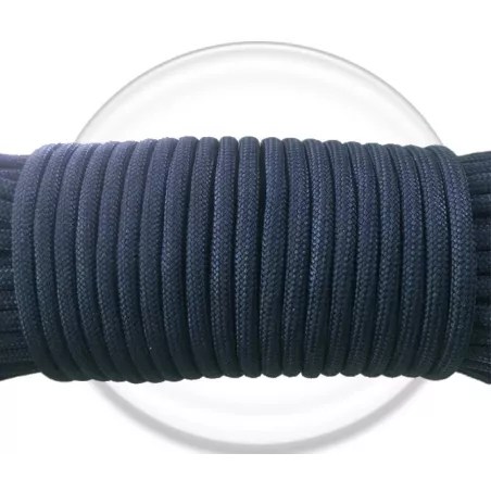 1 paire x lacets ronds paracorde bleu marine