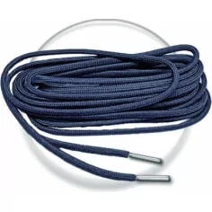Lacets paracorde ronds bleu marine pour vos chaussures