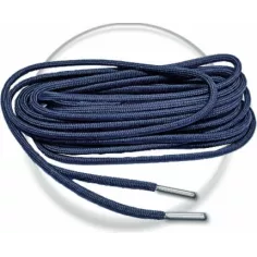 Lacets de chaussures gris acier foncé, ronds, en couleur…