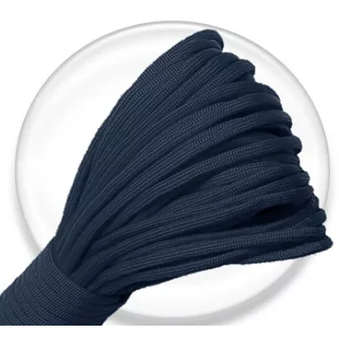 1 paire x lacets ronds paracorde bleu marine