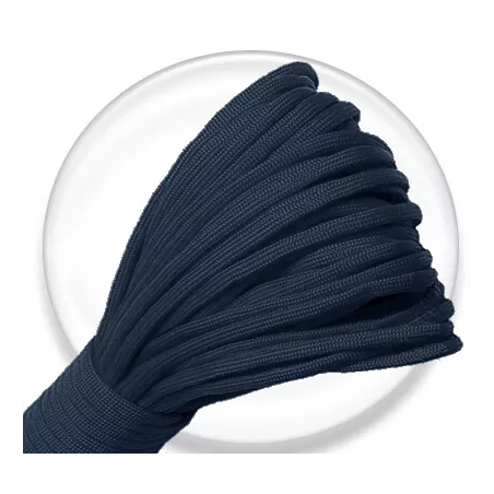 1 paire x lacets ronds paracorde bleu marine