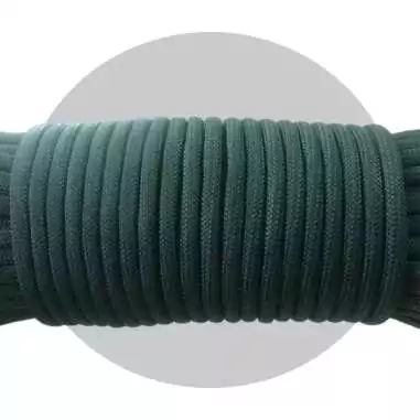 Lacets ronds paracorde vert empire pour vos chaussures