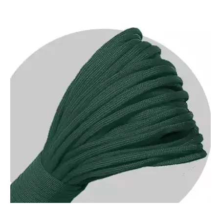 Lacets ronds paracorde vert empire pour vos chaussures