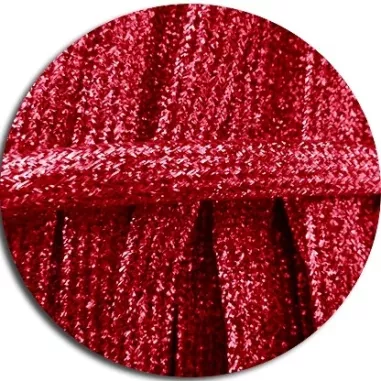 Lacets pailletés rouges pour vos chaussures