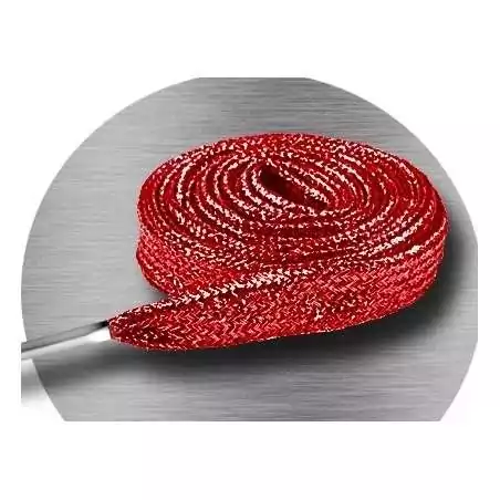 Lacets pailletés rouges pour vos chaussures