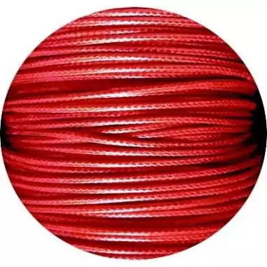 Lacets fins cirés en rouge pour vos chaussures