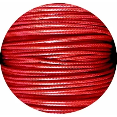 Lacets fins cirés en rouge pour vos chaussures