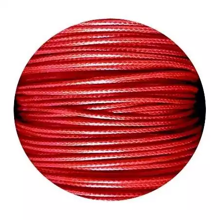 Lacets fins cirés en rouge pour vos chaussures