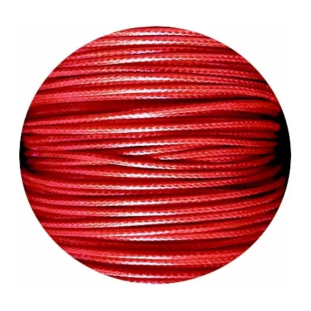 Lacets fins cirés en rouge pour vos chaussures