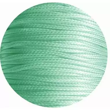 Lacets fins cirés en vert menthe pour vos chaussures