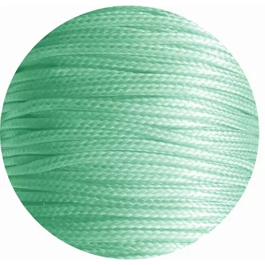 Lacets fins cirés en vert menthe pour vos chaussures