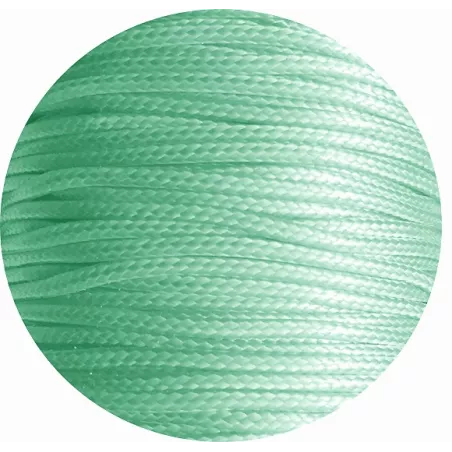 Lacets fins cirés en vert menthe pour vos chaussures