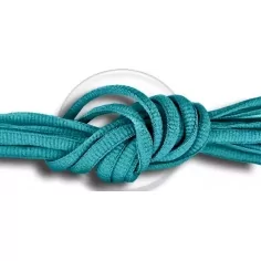 Lacets ronds en bleu-vert canard pour vos chaussures 2