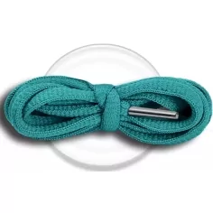Lacets ronds en bleu-vert canard pour vos chaussures