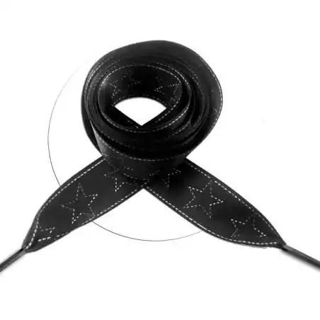 Lacets satin large noir surpiqures et étoiles pour vos chaussures Lacets satin large noir surpiqures et étoiles pour vos chaussures
