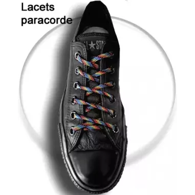 Lacets ronds paracorde multicolores écossais pour vos…