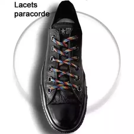 Lacets ronds paracorde multicolores écossais pour vos chaussures Lacets ronds paracorde multicolores écossais pour vos chaussures